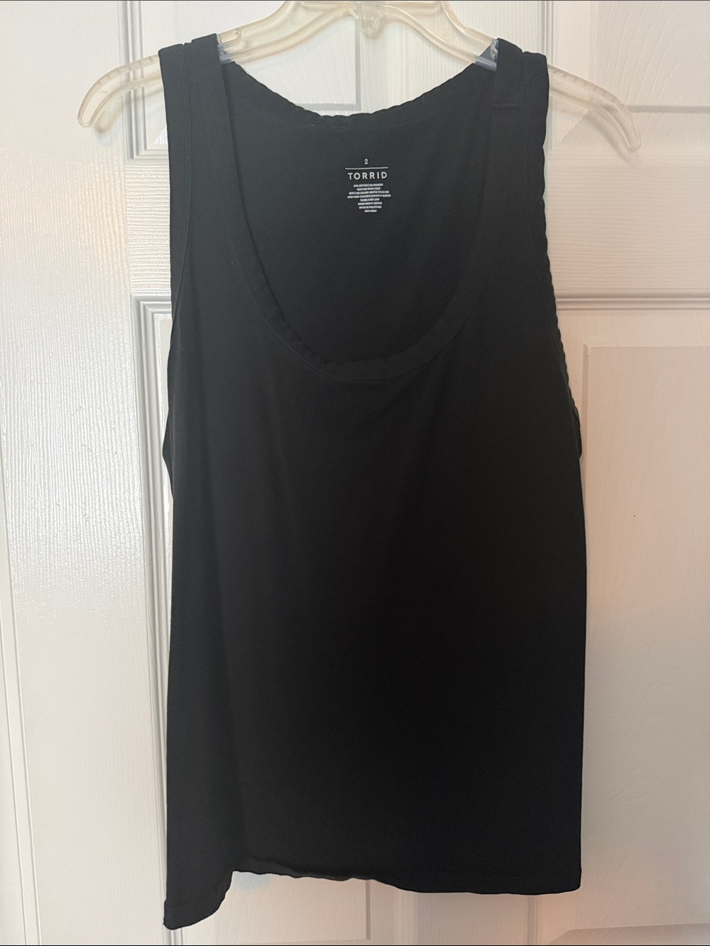 torrid Black Scoop Neck Tank